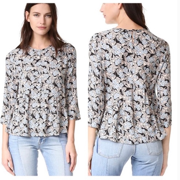 Rebecca Taylor Tops - REBECCA TAYLOR 100% silk floral blouse RELISTED